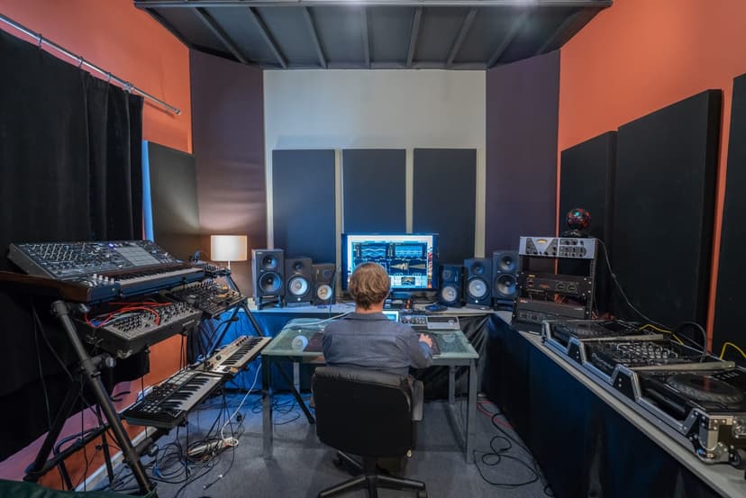 In a studio facility